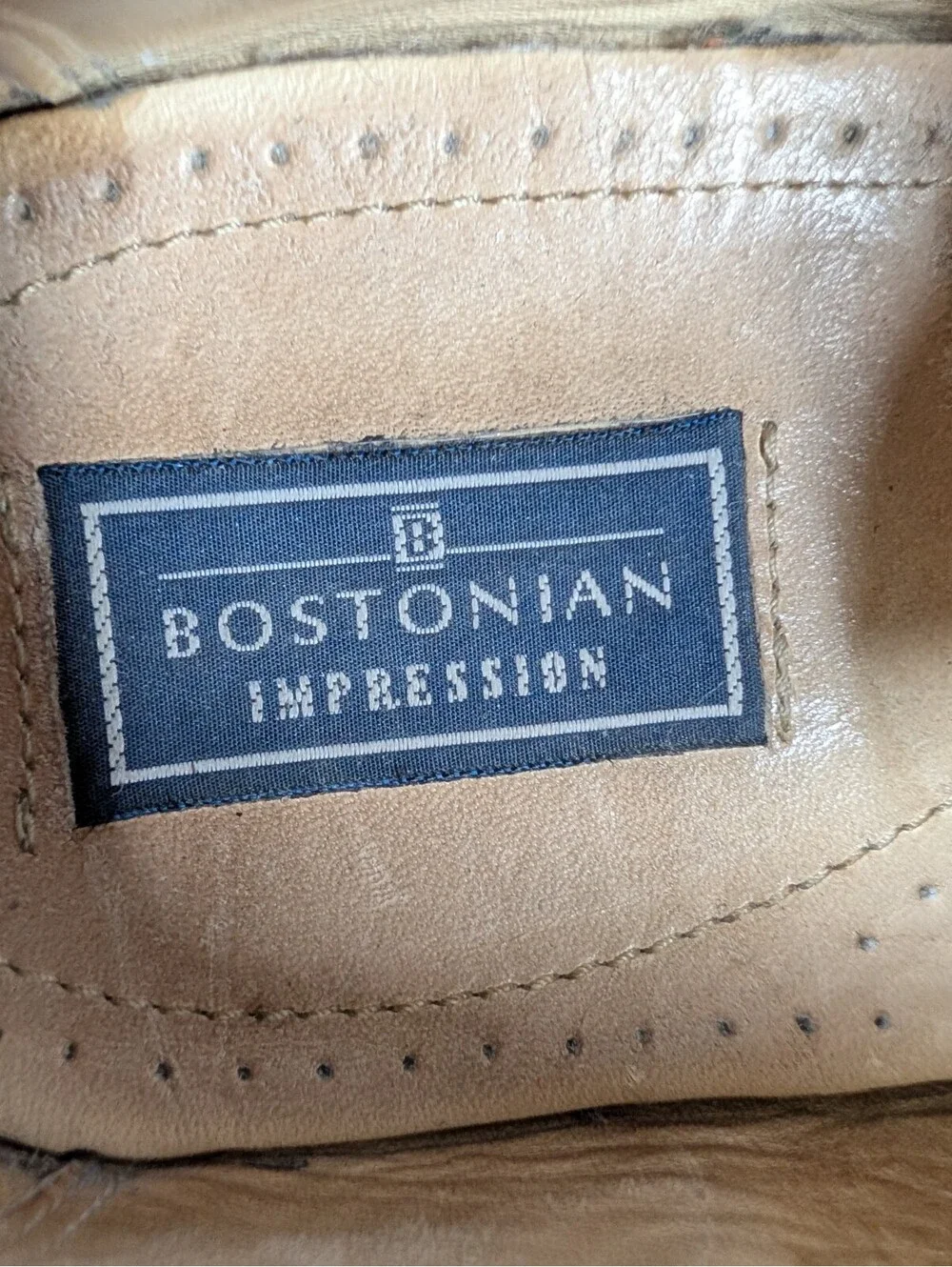 Bostonian Crown Windsor Cap Toe Oxford Mens 12 Brown Leather Brogue Dress Shoe